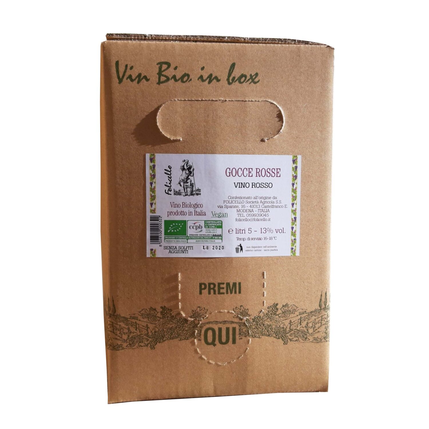 Gocce Rosse in Baginbox